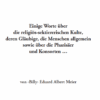 Einige Worte über die religiös-sektiererischen Kulte ...