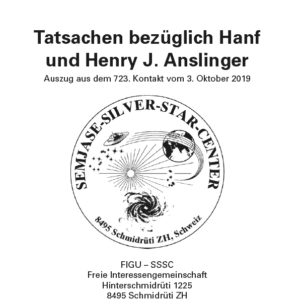 Tatsachen bezüglich Hanf und Henry J. Anslinger