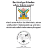 Beständiger Frieden auf der Erde ist möglich