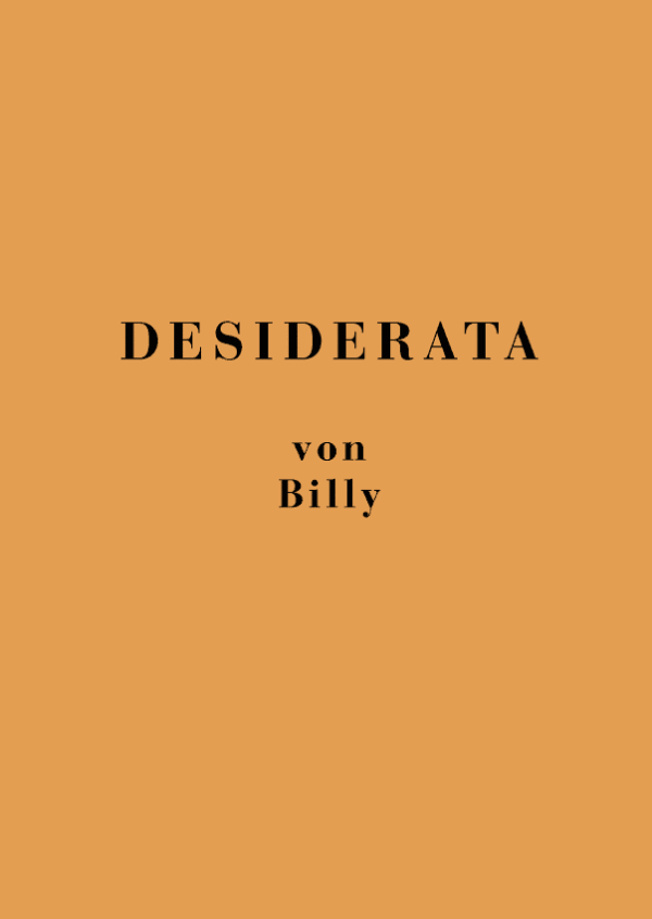 Desiderata