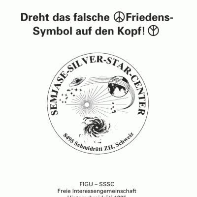 Dreht das falsche Friedens-Symbol auf den Kopf!
