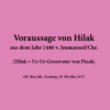 Voraussage von Hilak (A6)
