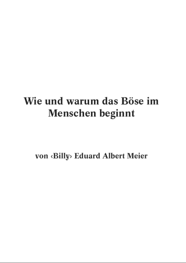 Wie und warum das Böse im Menschen beginnt