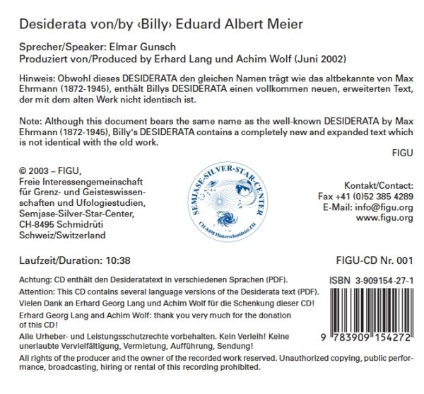 Desiderata – Bild 2