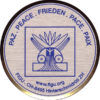 "Anstecknadel" Friedens-Symbol