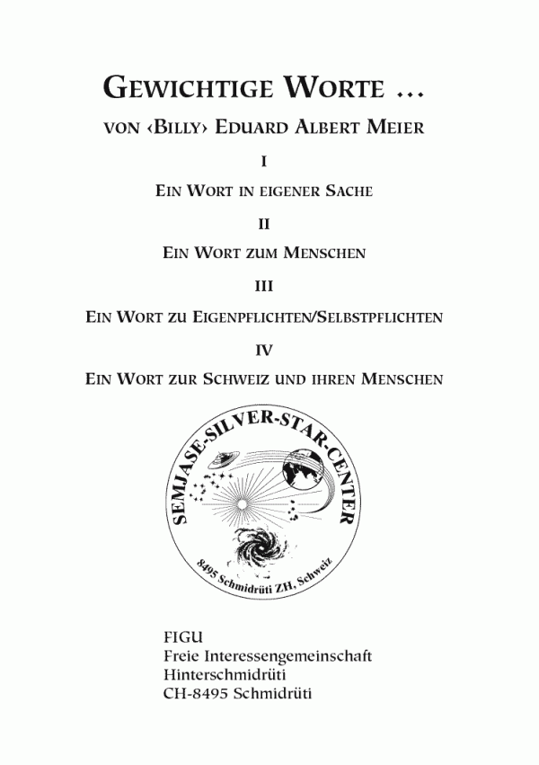 Gewichtige Worte