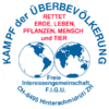"Aufkleber" Kampf der Überbevölkerung