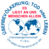 "Aufkleber" Überbevölkerung: Tod oder Leben