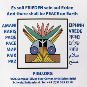 "Aufkleber 60 cm x 60 cm" Es soll Frieden sein auf Erden