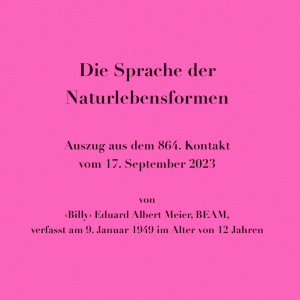 Die Sprache der Naturlebensformen